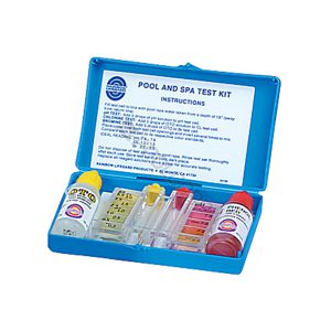 Pool and spa test kit, our Orland Park inground pool installers are professional and reliable.